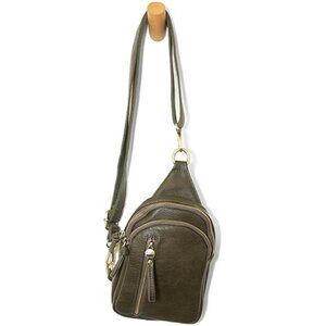Joy Susan Dark Moss Skyler Sling Bag